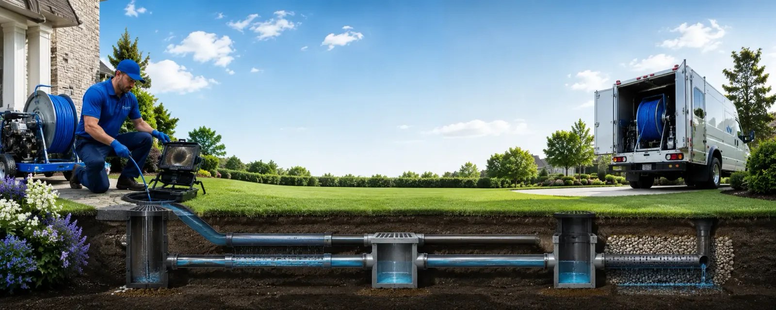 Outdoor drain cleaning information for Hickman, CA